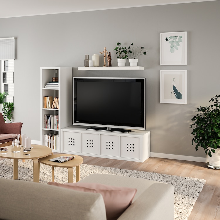 KALLAX Ikea Combinazione con ripiano bianco