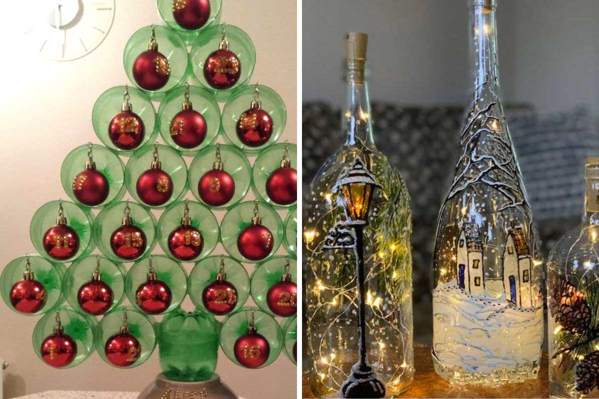 Décorations de Noël écologiques : de merveilleuses idées avec papier, plastiques et d'autres matériaux de récup'