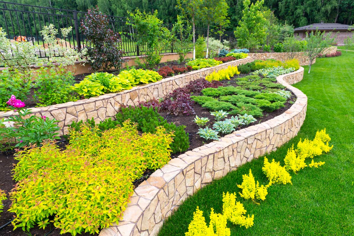 créer des parterres de fleurs dans le jardin