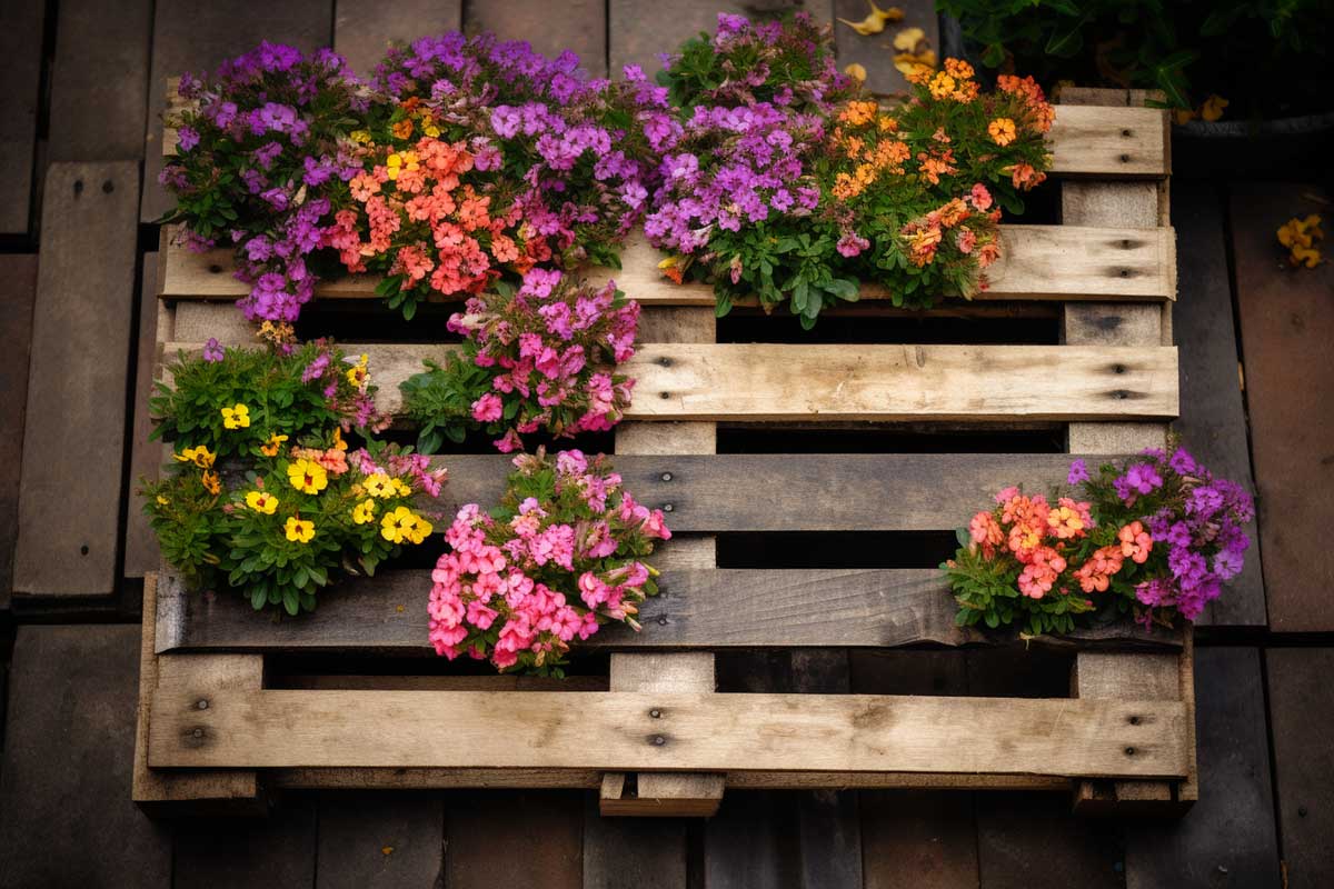 Jardinière vintage DIY avec des palettes en bois