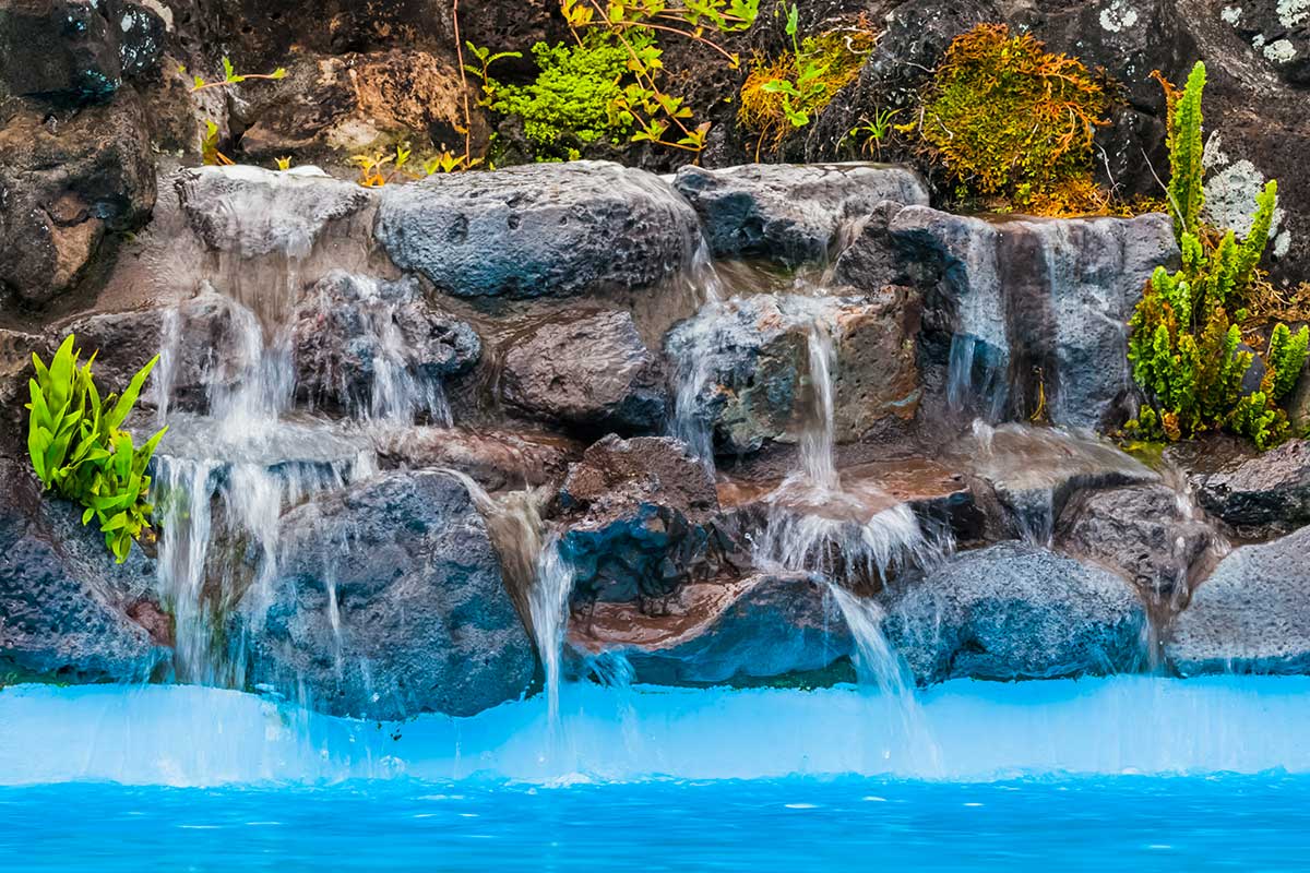 fontaine de jardin DIY en pierres