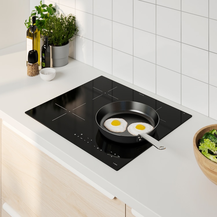 MATMÄSSIG Plaque de cuisson à induction, IKEA 300 noir, 59 cm