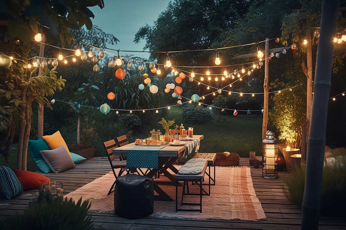 soirées d'été sur la terrasse