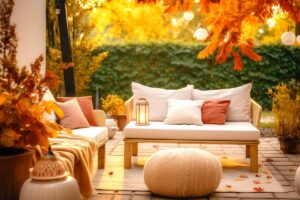 décoration terrasse automne style minimaliste