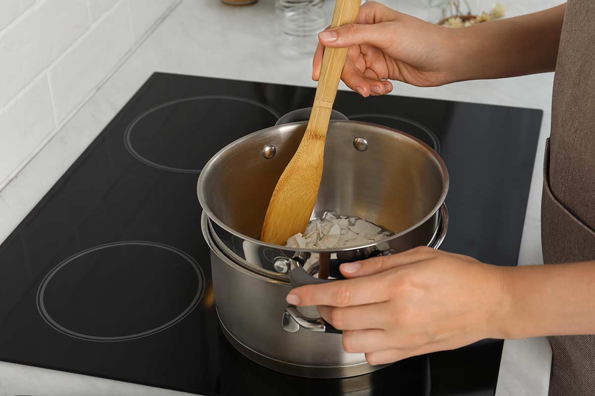 faire fondre cire bougie