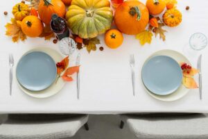 table aux couleurs de l'automne