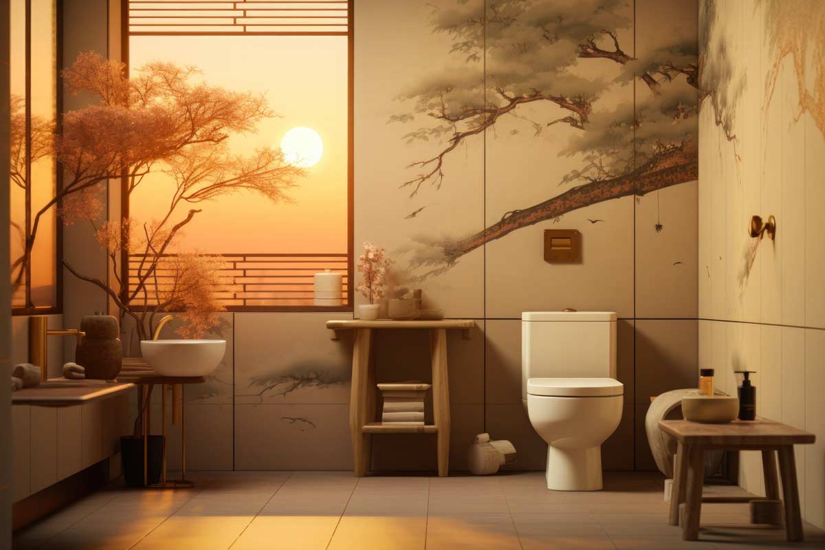 salle de bain style japonais