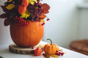 bouquet automne citrouille