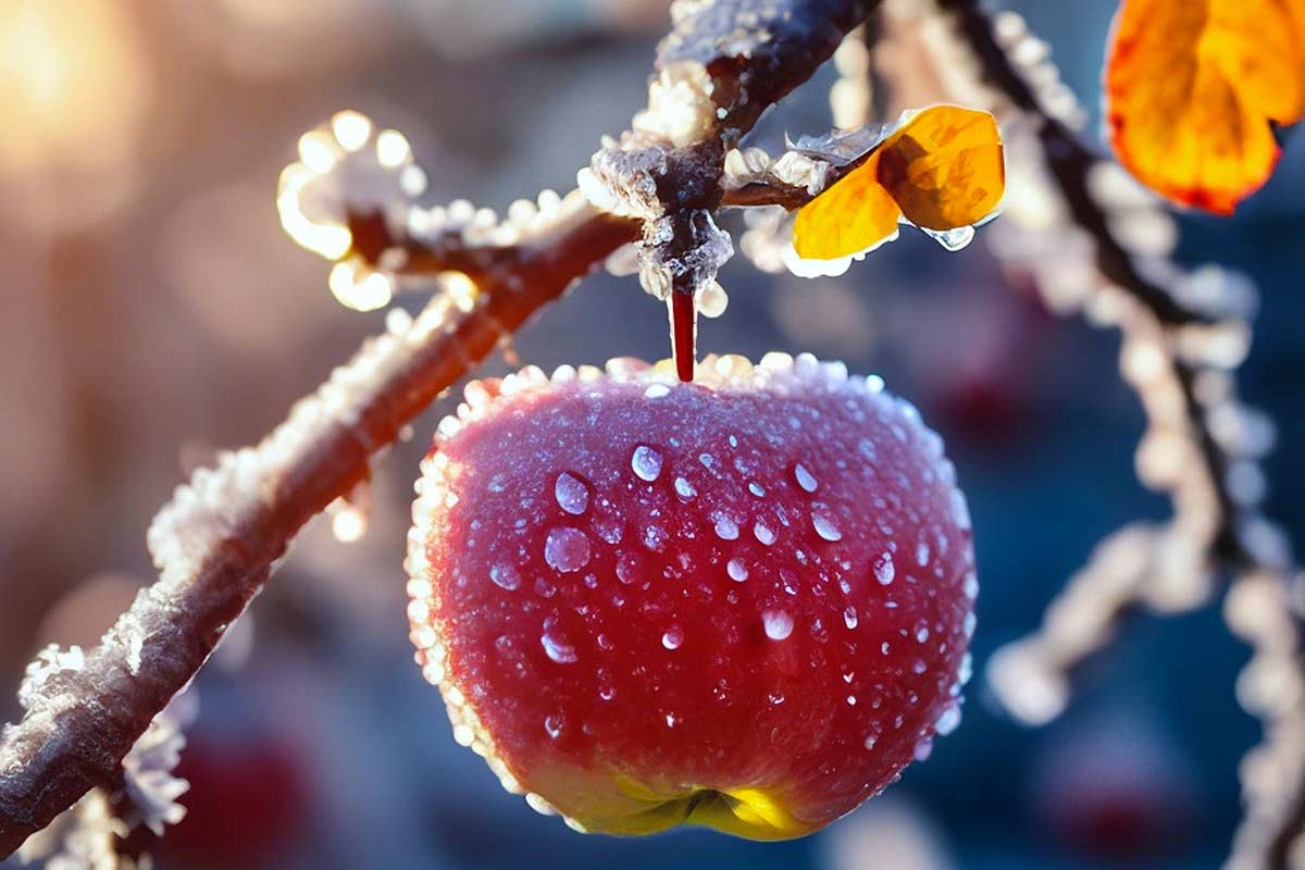 Protégez arbres fruitiers du gel.