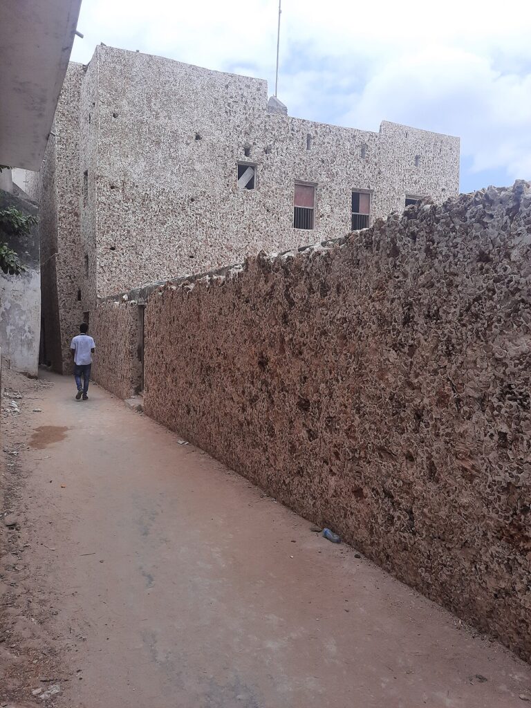 20 idées pour revêtir de pierres le mur de la télé! Laissez - This house in Lamu has been redesigned with modern stone architecture which is appealing