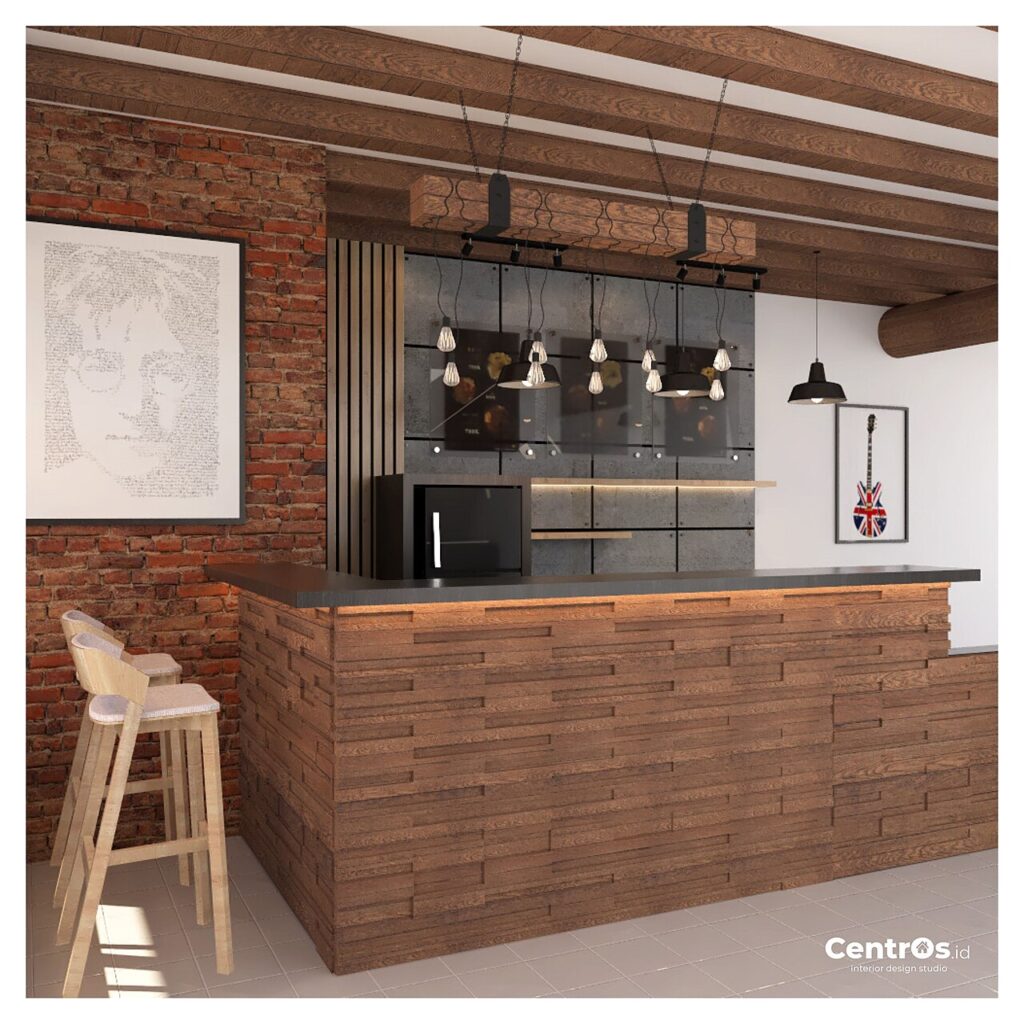 Décorer avec des éléments naturels! Voici 20 idées pour vous inspirer… - Desain interior kafe bar rustic industrial