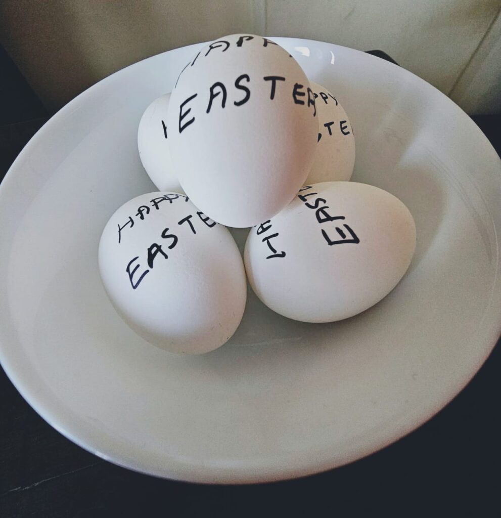 Créations en bois pour Pâques - easter eggs from kerala