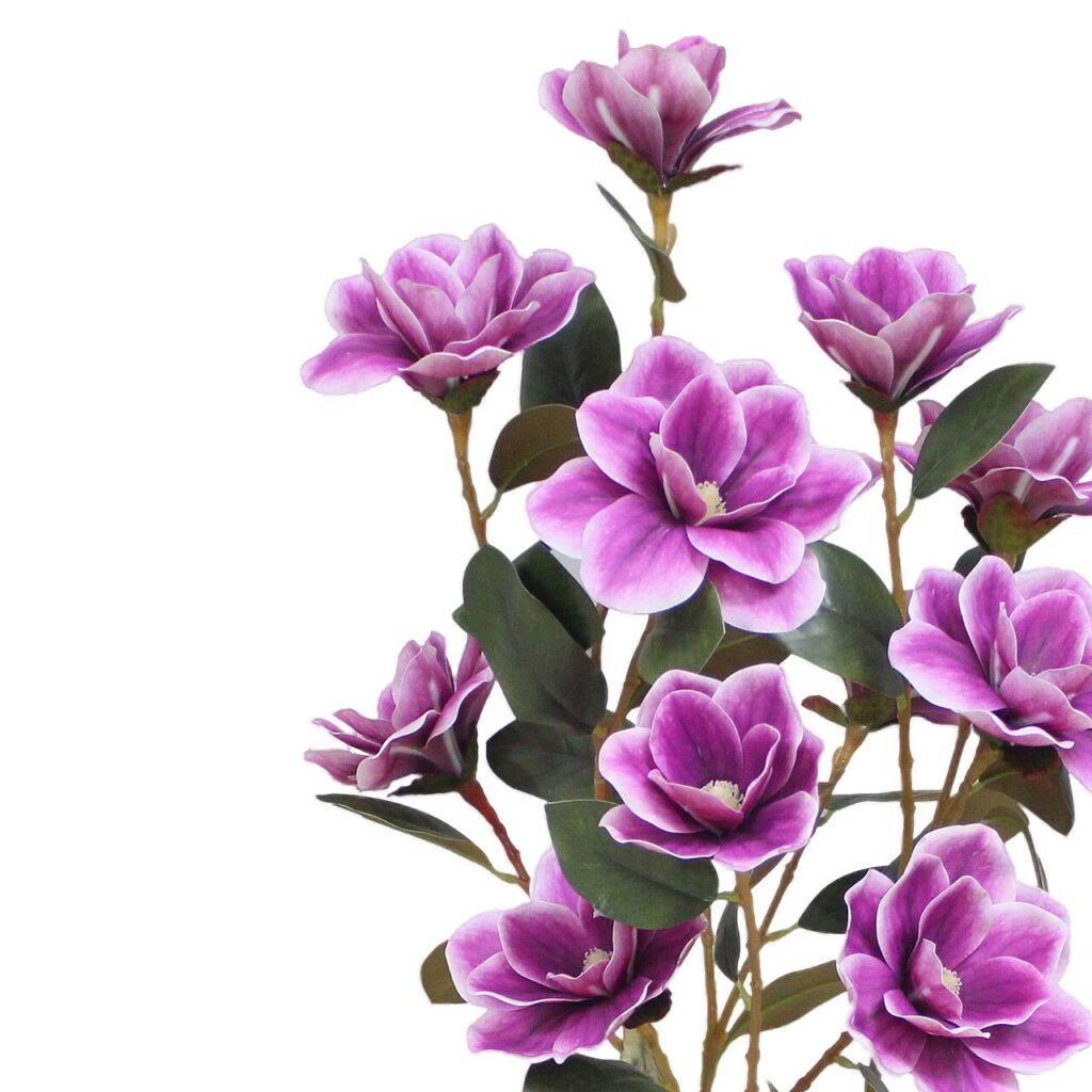 Réaliser un marque place original! 15 idées pour vous inspirer… - Mangolia Flower Artificial Plants evoke the sophistication and delicacy of magnolia 