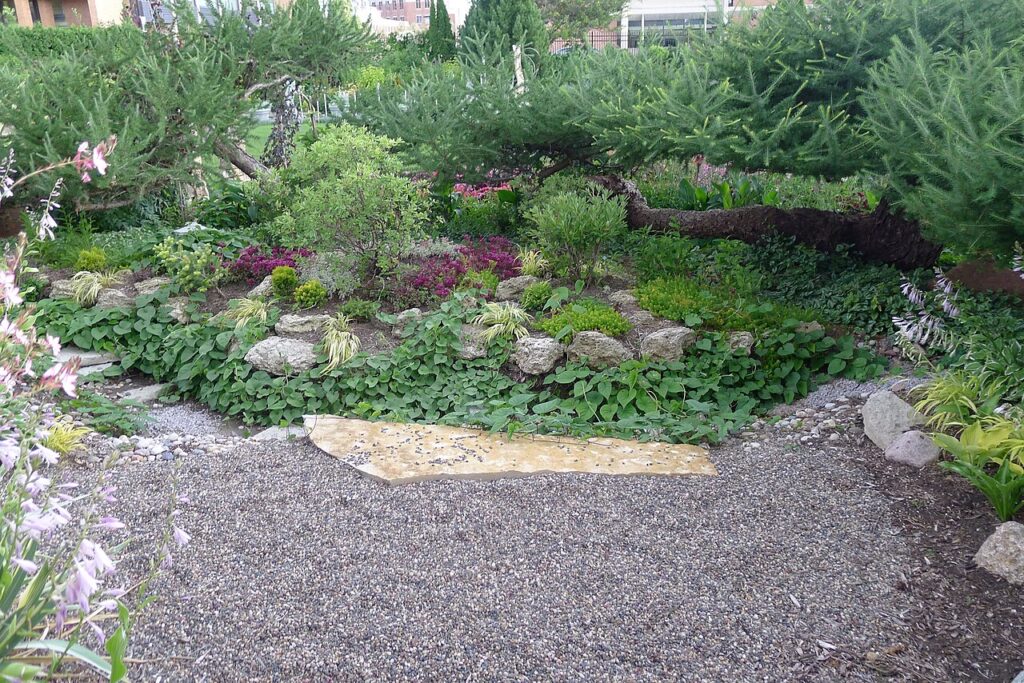 7 idées éblouissantes pour transformer votre jardin rocailleux en un vrai chef - Zen Buddhist garden in the Allen Centennial Gardens on the campus of